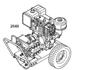 GRACO 2040 (800699) Cold Water Pressure Washer Breakdown, Parts, Pump, Repair Kits & Owners Manual.